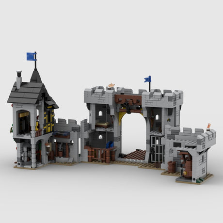 MOC - 194959 Black Falcons Fortress Building Blocks - LesDiy - 
