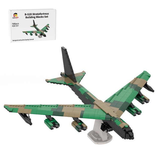 MOC-198083 Boeing B-52D Stratofortress Southeast Asia Camouflage Building Blocks-LesDiy-MOC-