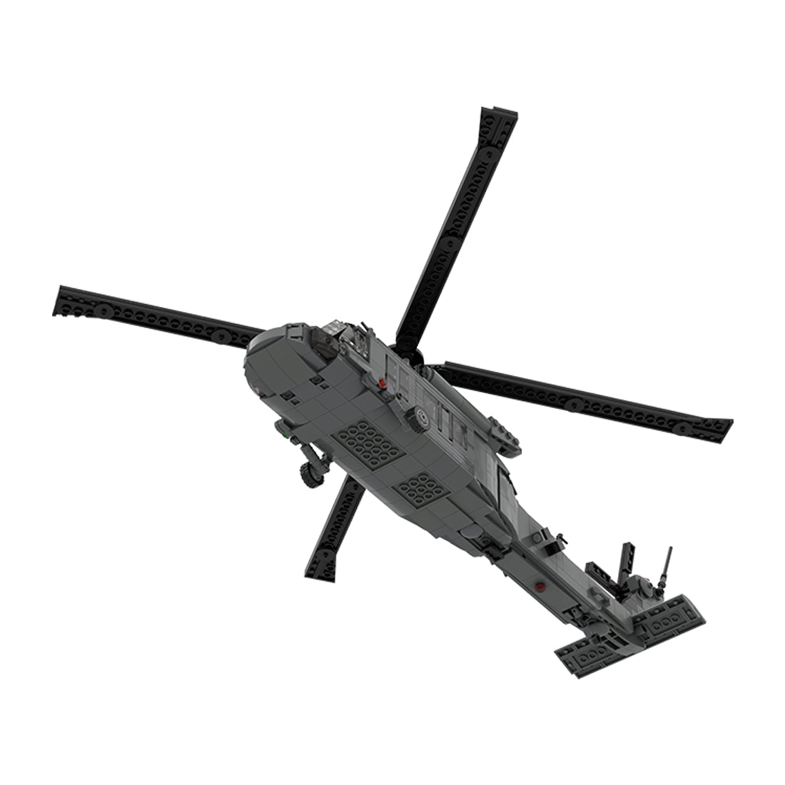 MOC - 198409 Skosky UH - 60 BLACK HAWK Building Blocks - LesDiy - building blocks