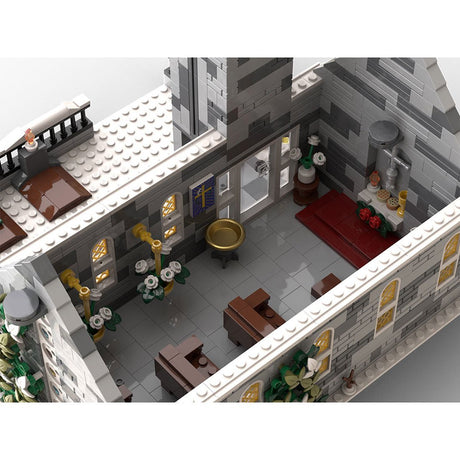 MOC - 199733 Winter Village Church Building Blocks - LesDiy - building blocks