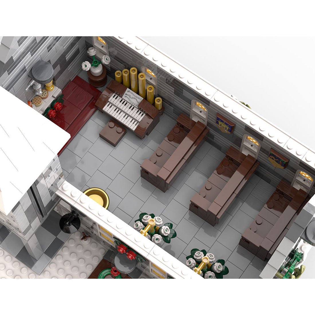 MOC - 199733 Winter Village Church Building Blocks - LesDiy - building blocks