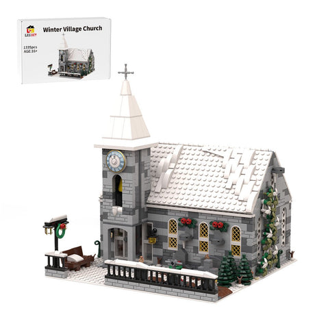 MOC - 199733 Winter Village Church Building Blocks - LesDiy - building blocks