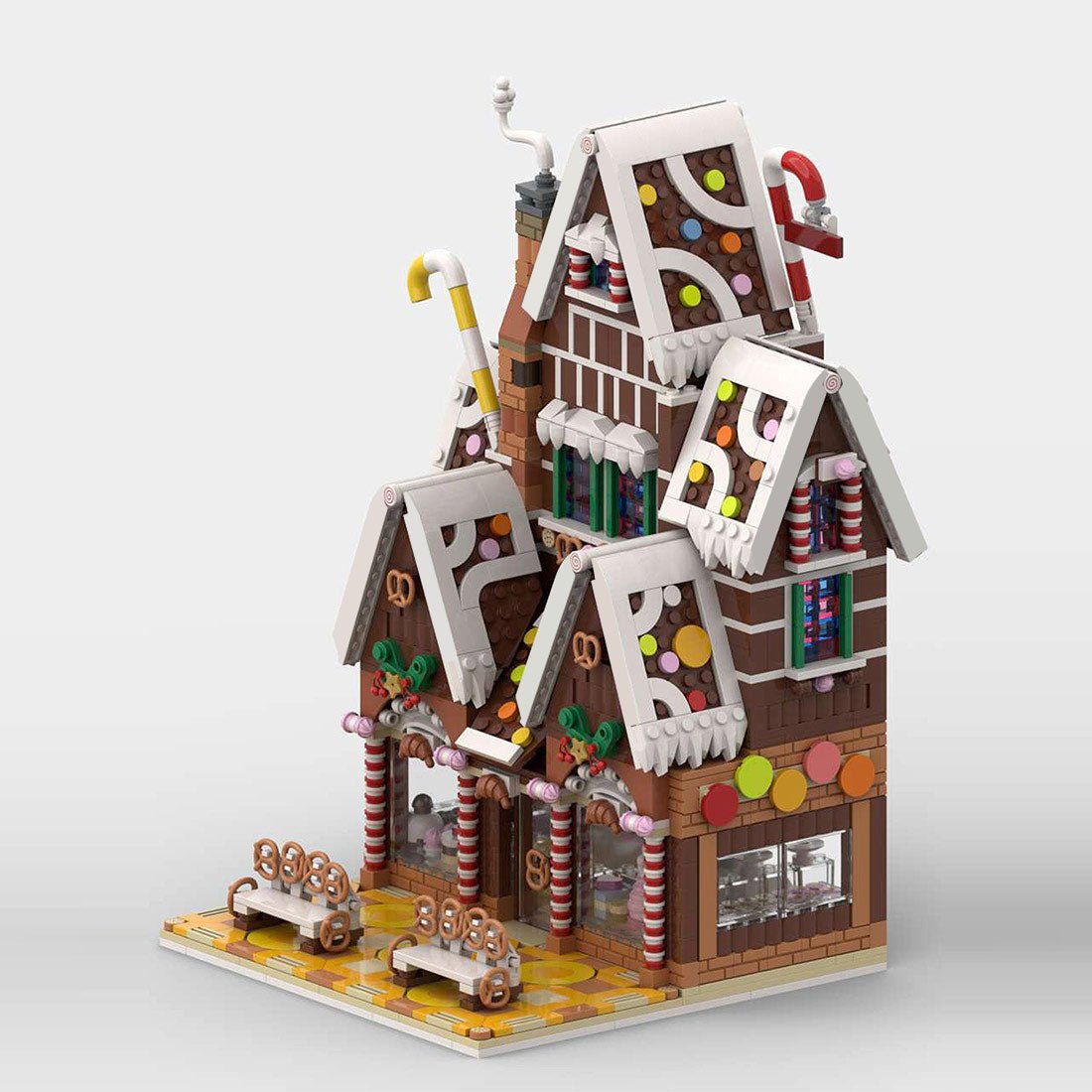 MOC - 199764 Winter village pastry shop Building Blocks - LesDiy - 