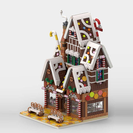 MOC - 199764 Winter village pastry shop Building Blocks - LesDiy - 