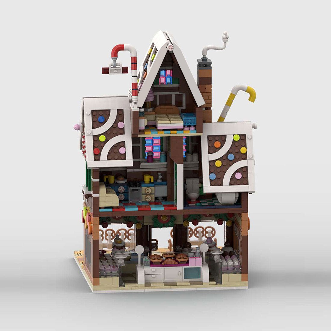 MOC - 199764 Winter village pastry shop Building Blocks - LesDiy - 