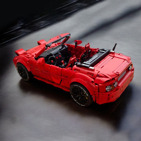 MOC - 199862 1/8 Scale MX - 5 Convertible Sports Car Building Blocks - LesDiy - building blocks