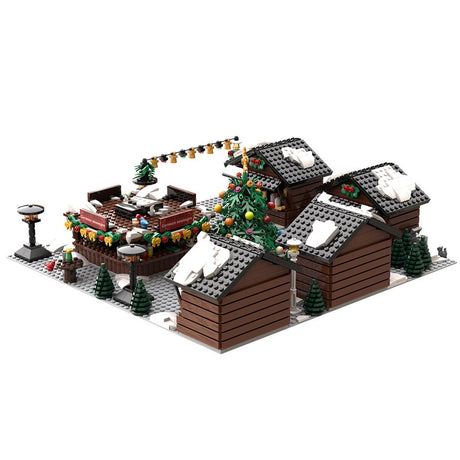 MOC - 201458 European Style Christmas Market Building Blocks - LesDiy - building blocks