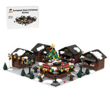 MOC - 201458 European Style Christmas Market Building Blocks - LesDiy - building blocks