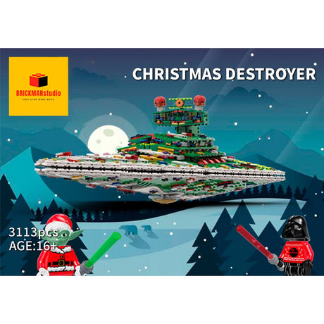 MOC - 201504 SW UCS Imperial destroyer Christmas mode Building Blocks - LesDiy - 