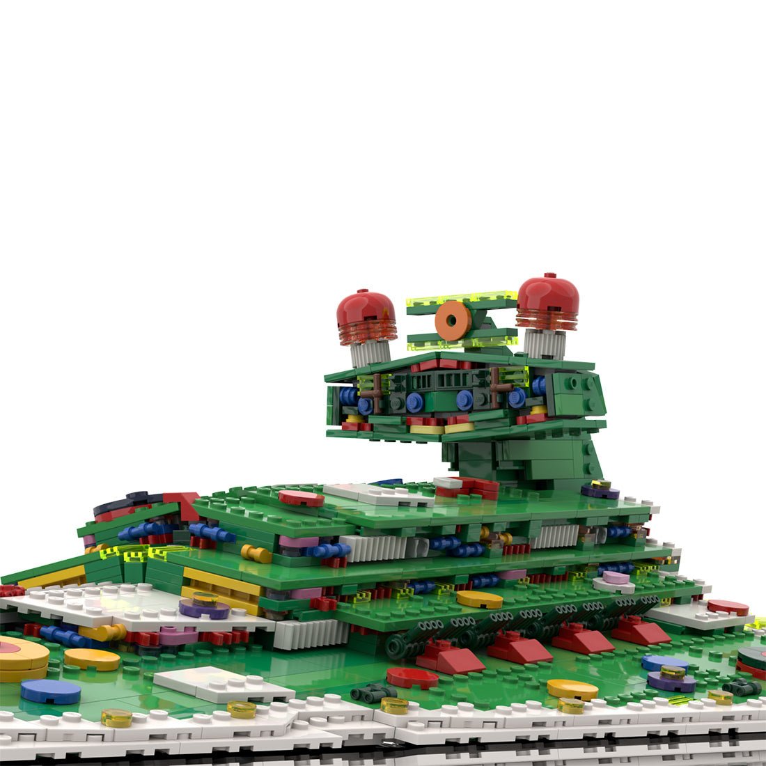 MOC - 201504 SW UCS Imperial destroyer Christmas mode Building Blocks - LesDiy - 