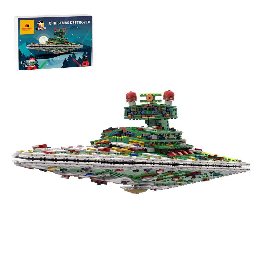 MOC-201504 SW UCS Imperial destroyer Christmas mode Building Blocks ...