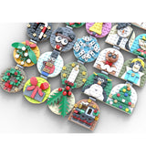 MOC - 202061 Advent Calendar of Christmas Ornaments Building Blocks - LesDiy - building blocks