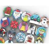 MOC - 202061 Advent Calendar of Christmas Ornaments Building Blocks - LesDiy - building blocks