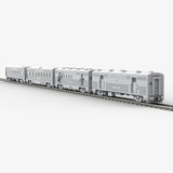 MOC - 202248 Santa Fe Super Chief Car Set 1 Building Blocks - LesDiy - Locomotive