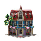 MOC-202599 Modular European Corner Flower Shop Building Blocks-LesDiy-Building Blocks-