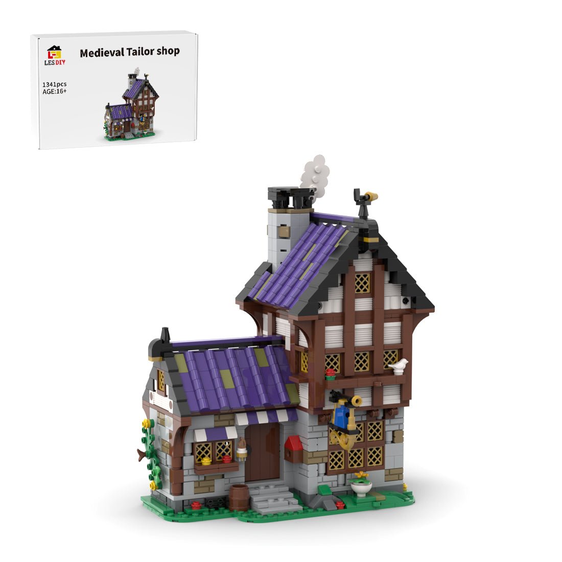 MOC-203404 Medieval Tailor Building Blocks | LesDiy