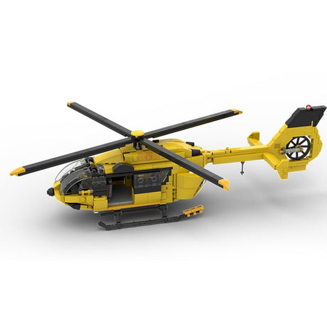 MOC - 203640 Airbus H145 ADAC Building Blocks - LesDiy - 