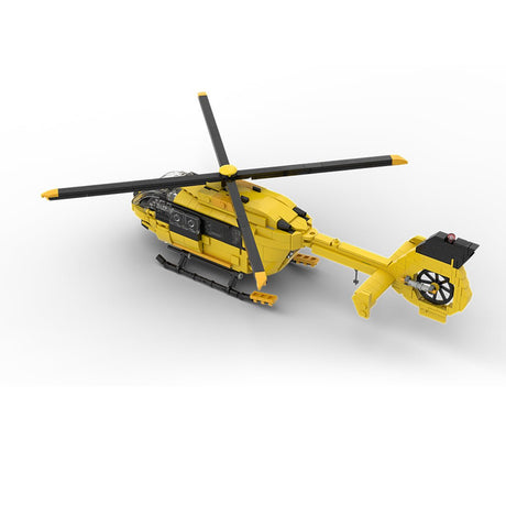MOC - 203640 Airbus H145 ADAC Building Blocks - LesDiy - 
