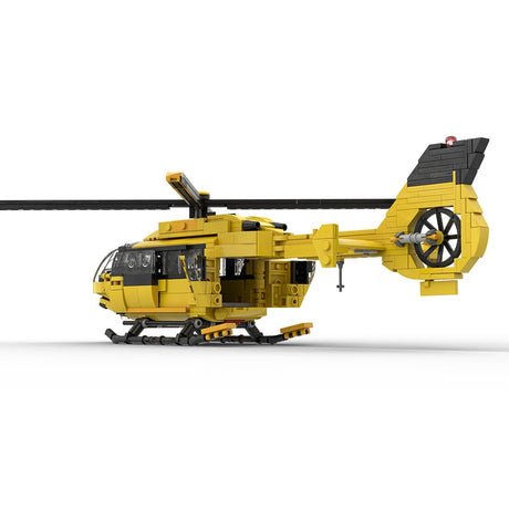 MOC - 203640 Airbus H145 ADAC Building Blocks - LesDiy - 
