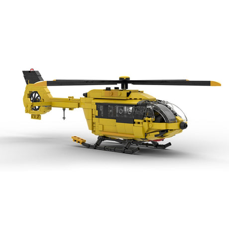 MOC - 203640 Airbus H145 ADAC Building Blocks - LesDiy - 