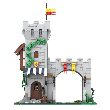 MOC - 204044 Lion Knight's Modular Town Gate - LesDiy - 