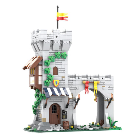 MOC - 204044 Lion Knight's Modular Town Gate - LesDiy - 