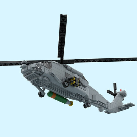 MOC - 204867 MH - 60R Navy Helicopter Building Blocks - LesDiy - Building Blocks
