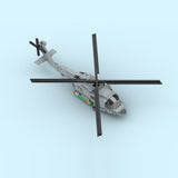 MOC - 204867 MH - 60R Navy Helicopter Building Blocks - LesDiy - Building Blocks