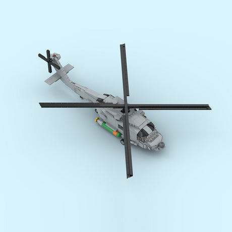 MOC - 204867 MH - 60R Navy Helicopter Building Blocks - LesDiy - Building Blocks