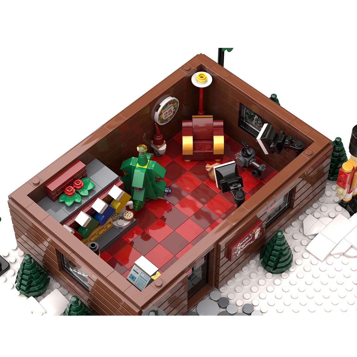MOC - 205317 Santa's Grotto Building Blocks - LesDiy - building blocks