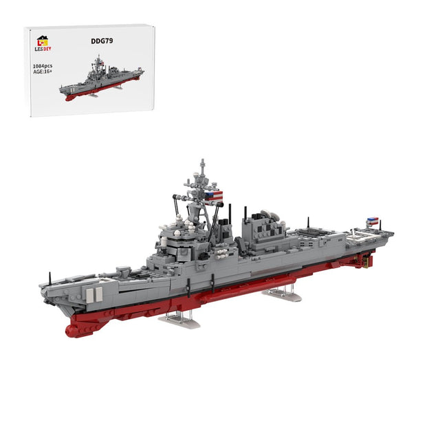 MOC - 205401 DDG 79 Arleigh Burke - Flight IIA version Building Blocks - LesDiy - 