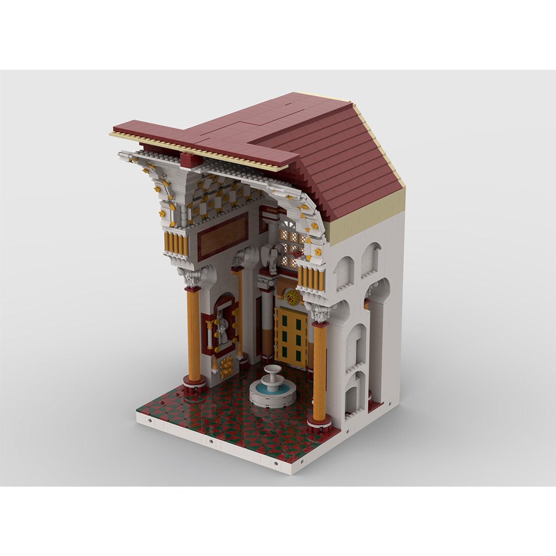 MOC-205519 Roman Imperial Bath Part 1 Building Blocks-LesDiy-MOC-
