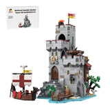 MOC - 206932 Medieval Seaside Market Tower Alt build Building Blocks - LesDiy - Building Blocks