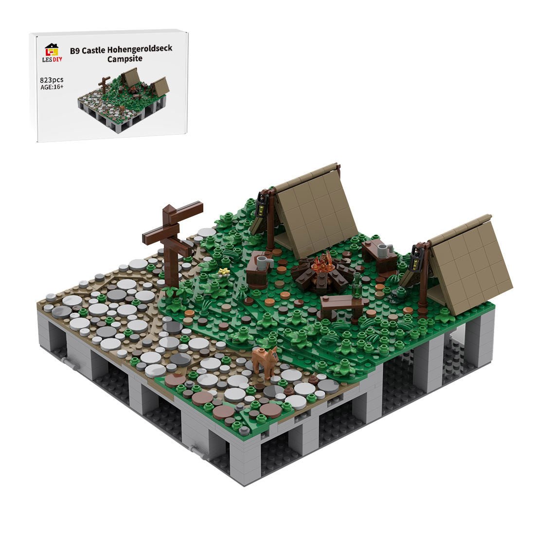 MOC-208021 B9 Castle Hohengeroldseck Building Blocks | LesDiy