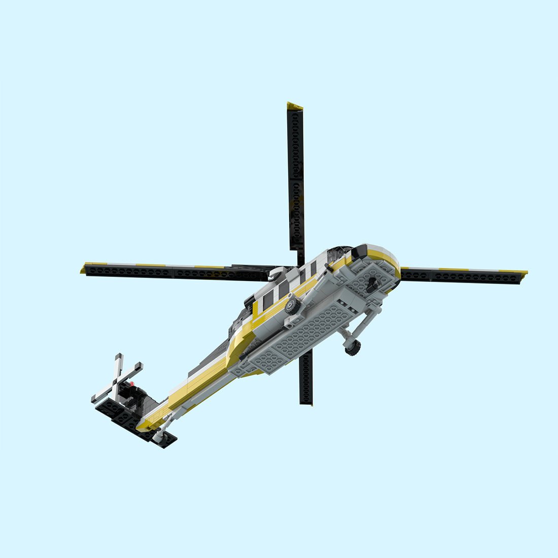 MOC - 208046 S - 70 Aerial Firefighting Helicopter Building Blocks - LesDiy - Building Blocks