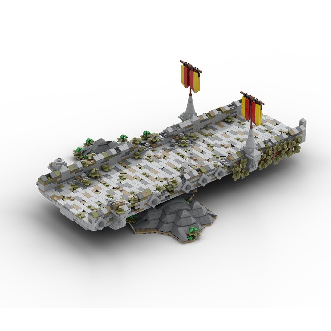 MOC - 208146 Building 10 Castle Hohengeroldseck - Dilapidated Bridge Building Blocks - LesDiy - Building Blocks