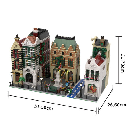 MOC - 208307 Monument Square - Dutch Quarter Building Blocks - LesDiy - MOC