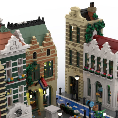 MOC - 208307 Monument Square - Dutch Quarter Building Blocks - LesDiy - MOC
