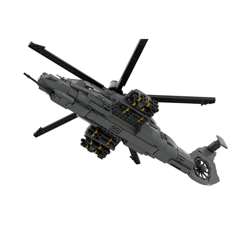 MOC - 208482 1/35 Scale RAH - 66 Comanche Stealth Helicopter Building Blocks Set - LesDiy - Building Blocks