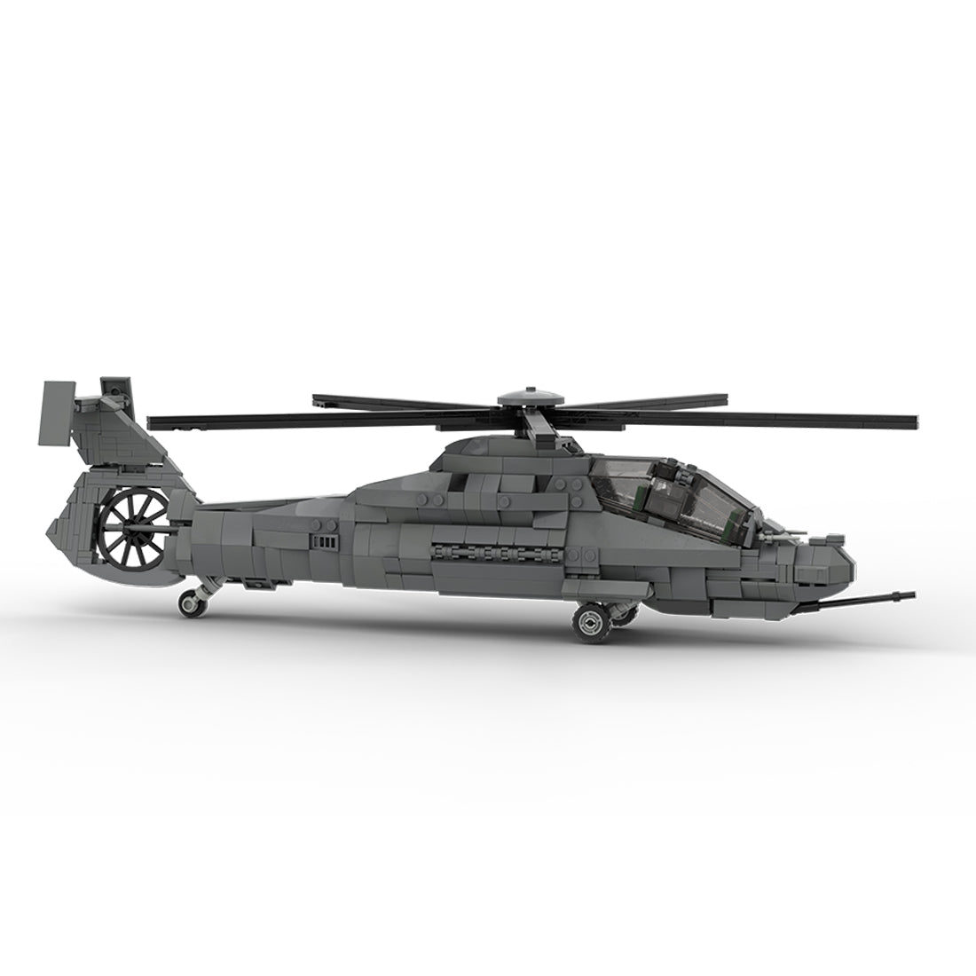 MOC - 208482 1/35 Scale RAH - 66 Comanche Stealth Helicopter Building Blocks Set - LesDiy - Building Blocks