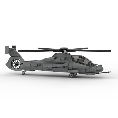 MOC - 208482 1/35 Scale RAH - 66 Comanche Stealth Helicopter Building Blocks Set - LesDiy - Building Blocks