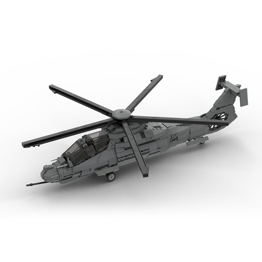 MOC - 208482 1/35 Scale RAH - 66 Comanche Stealth Helicopter Building Blocks Set - LesDiy - Building Blocks