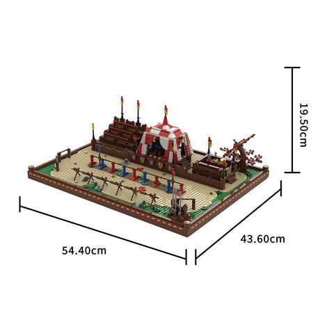 MOC - 208896 Jousting Tourney - Medieval Village Diorama Building Blocks - LesDiy - Building Blocks