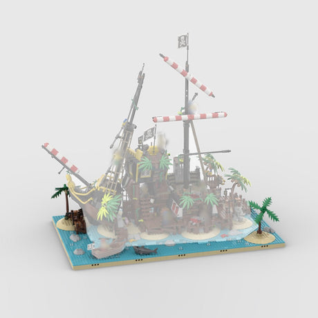 MOC - 210286 Pirate Shoreline Ocean Scene Base Building Blocks - LesDiy - 