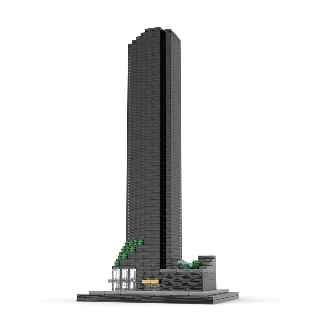 MOC - 211277 Trump Tower New York - 1/800 Scale Building Blocks - LesDiy - Building Blocks - 