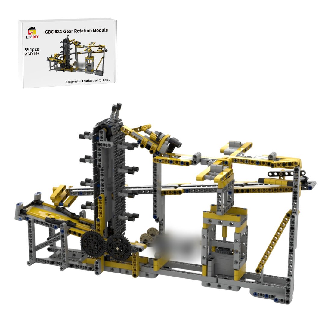 MOC-211419 GBC 031 Gear Rotation Mechanical Module Building Blocks-LesDiy-MOC-