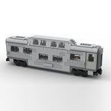 MOC-212051 Santa Fe Double-Decker Canopy Passenger Train Car Building Blocks-LesDiy-Locomotive-