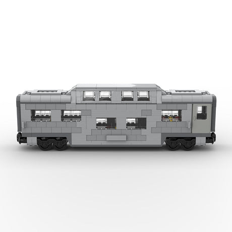 MOC-212051 Santa Fe Double-Decker Canopy Passenger Train Car Building Blocks-LesDiy-Locomotive-