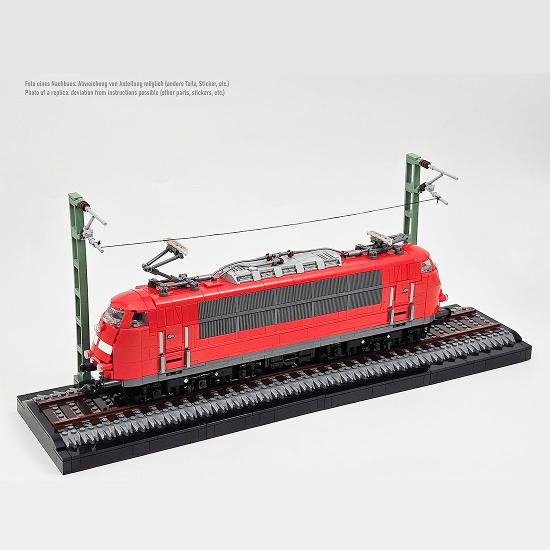 MOC-212170 German BR103 Locomotive (red) Building Blocks | LesDiy