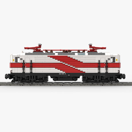 MOC - 212207 Electric Locomotive BR212/243 - Prototype BR212 001 White Lady Building Blocks - LesDiy - Locomotive